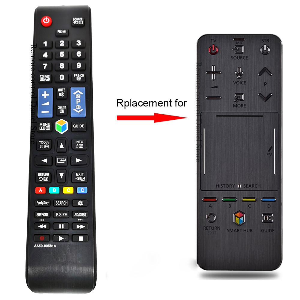 AA59-00581A รีโมทคอนโทรลสําหรับ Samsung 3d สมาร์ททีวี UA55F8000J UA46F6400AJ Touch Control Remoto AA