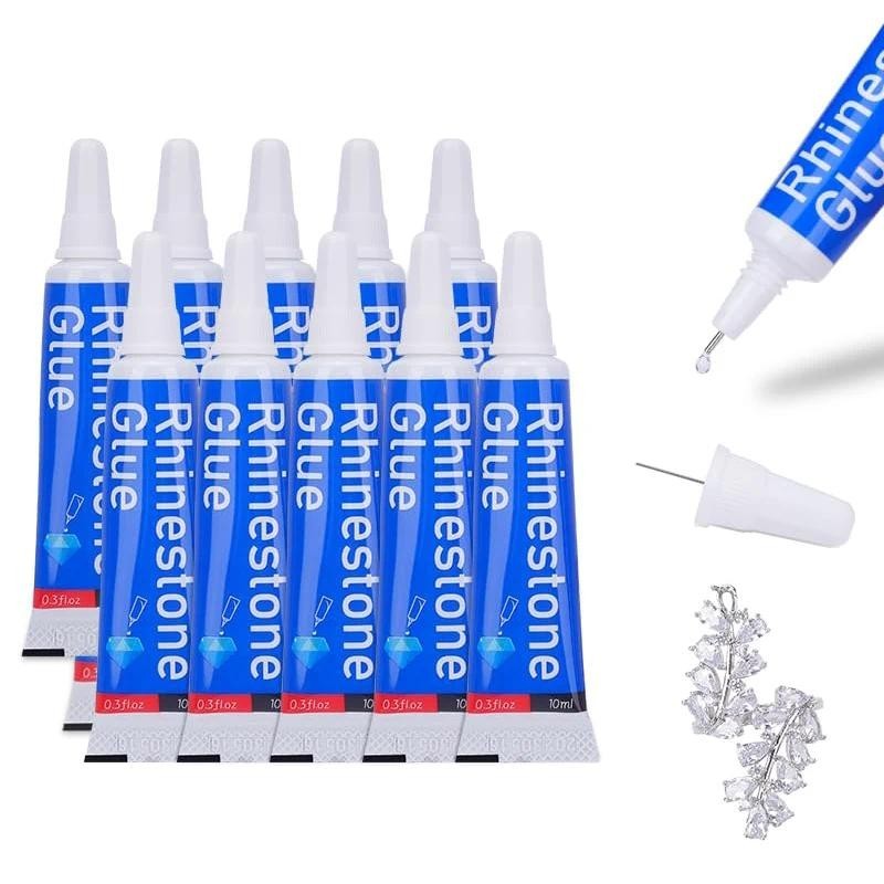 QIAO 10ML15ML กาวสําหรับ Rhinestones คริสตัล DIY Craft เครื ่ องมือเข ็ มอีพ ็ อกซี ่ กาว Strong สําหรับเครื ่ องประดับหัตถกรรม