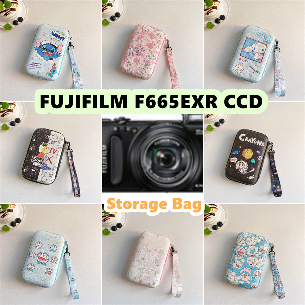 ReadyFor Fujifilm F665EXR CCD กระเป๋าเก็บกล้อง 10x16.2 ซม.ขนาดการ์ตูนเรียบง่ายกันน้ํา Anti drop กระเ