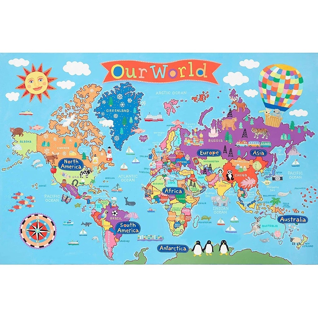 Round World Products Kids Map World