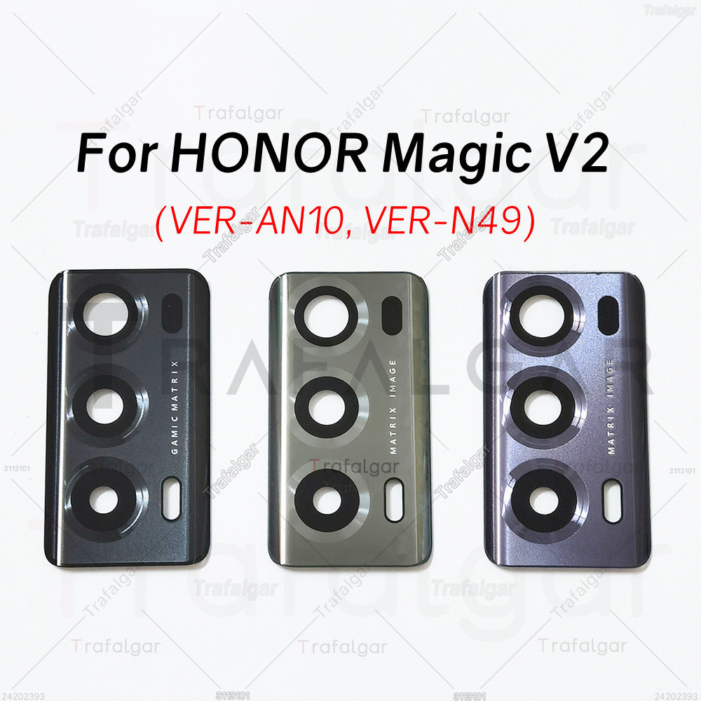 ด ้ านหลังกล ้ องเลนส ์ แก ้ วสําหรับ Honor Magic V2 5G VER-AN10 VER-N49 เปลี ่ ยน