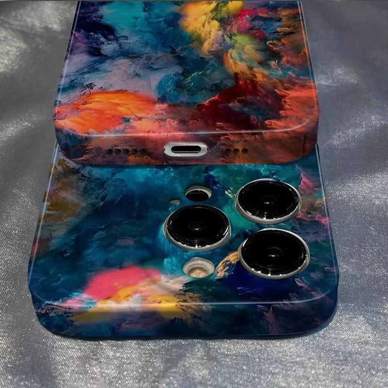 น่ารักGradient Cloudโทรศัพท์HardcaseสําหรับOPPO Realme3 5 5I 5S 6I 6S 6PRO 7I C17 8 4G 8PRO 9ProPlus