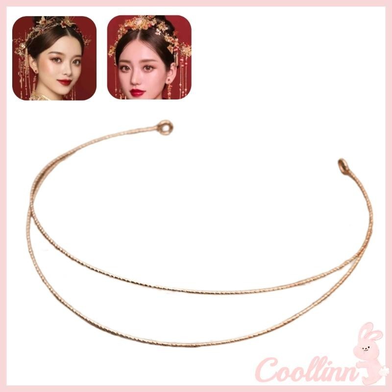 Coo เปล ่ าธรรมดาโลหะแถบคาดศีรษะผมสําหรับ DIY อุปกรณ ์ เสริมผมเจ ้ าสาวมงกุฎฐาน