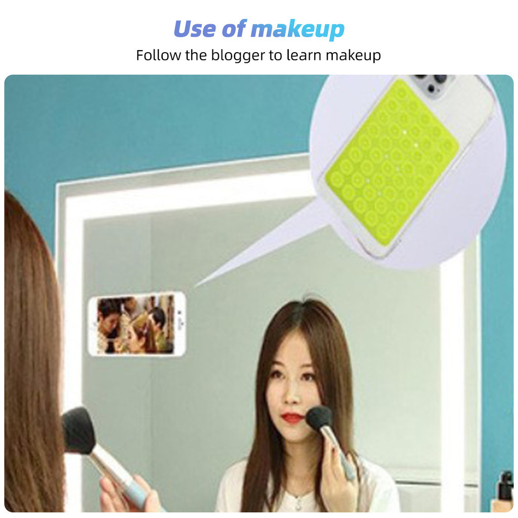 Fonken ถ ้ วยดูดสองด ้ านโทรศัพท ์ ซิลิโคนดูดเคสโทรศัพท ์ กาวเหนียวแฮนด ์ ฟรีโทรศัพท ์ Grip ขาตั ้ งโทรศัพท ์ - รูปที่ 4