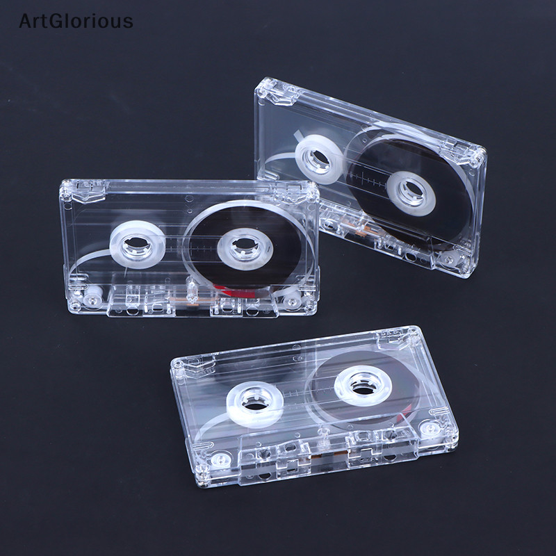 Art Standard Cassette สีเทปเปล่าเครื่องเล่น 45/60/90 นาทีเทปเสียงแม่เหล็กกล่องเก็บที่ชัดเจนสําหรับคําพูดเพลงการบันทึก N