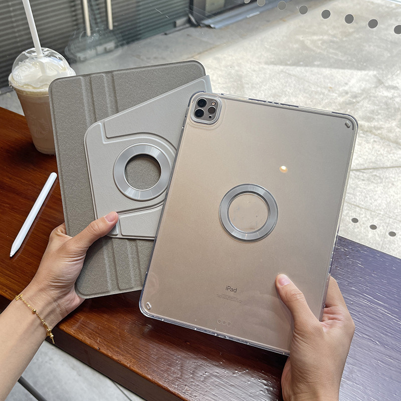 360° กรณีแม่เหล็กหมุนได้สําหรับ Huawei MatePad 11.5 2023 Air11.5 11.5S 2024 11.5 PaperMatte ที่ถอดออกได้แม่เหล็ก Transprent อะคริลิค Hard PC ฝาครอบ