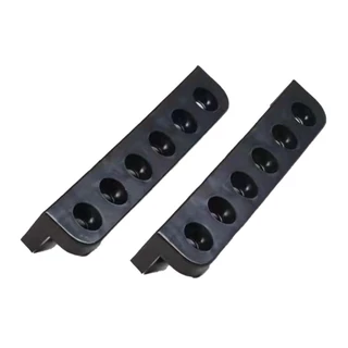 Hotwind 1 คู่ Pool Cue 6 หลุมผู้ถือก้านพลาสติก Universal แขวนผนังผู้ถือ Rod ป้องกันการเปลี่ยนรูปคิวประหยัดพื้นที่จัดเก็บอุปกรณ์บิลเลียด O1P5