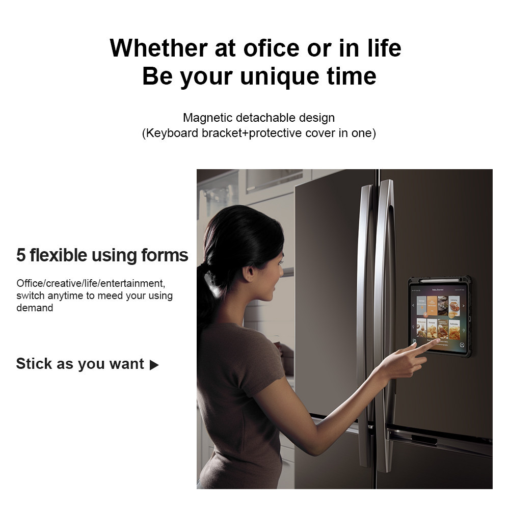 Nillkin Bumper Link Keyb (รุ่น Backlit) สําหรับ iPad A16 / Air 11 / Air4 / Air5 / iPad Pro 11 / 10.9 2020 พร้อมที่ใส่ดินสอมัลติฟังก์ชั่นกันกระแทก - รูปที่ 6