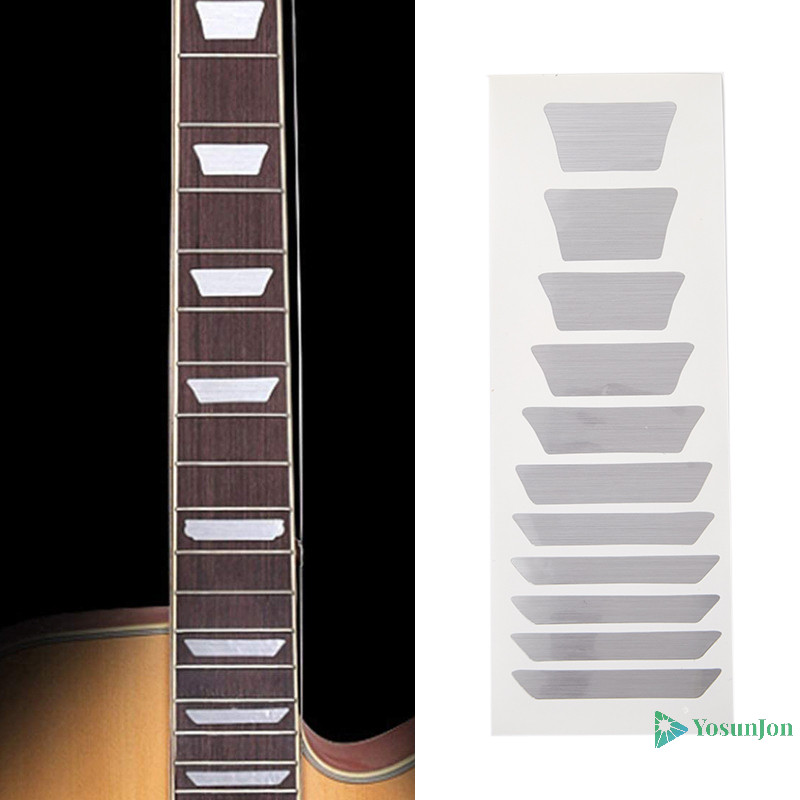 Yosunjon] กีต้าร์โปร่งไฟฟ้า Inlay Sticker Fretboard Markers กีตาร์สติกเกอร์ Scale ใหม่