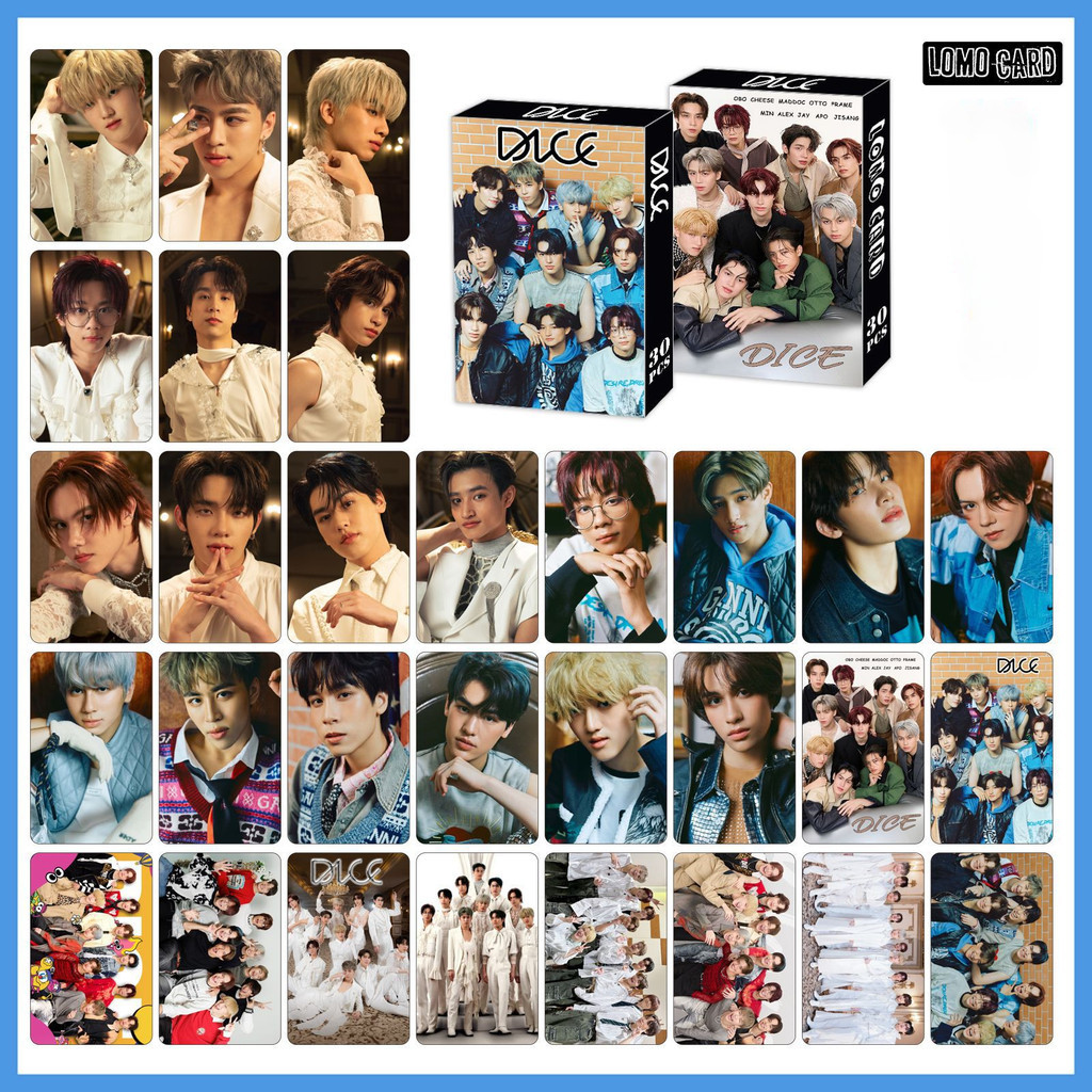การ์ดสะสม Dice Photocard Lomocard 30 ชิ้น