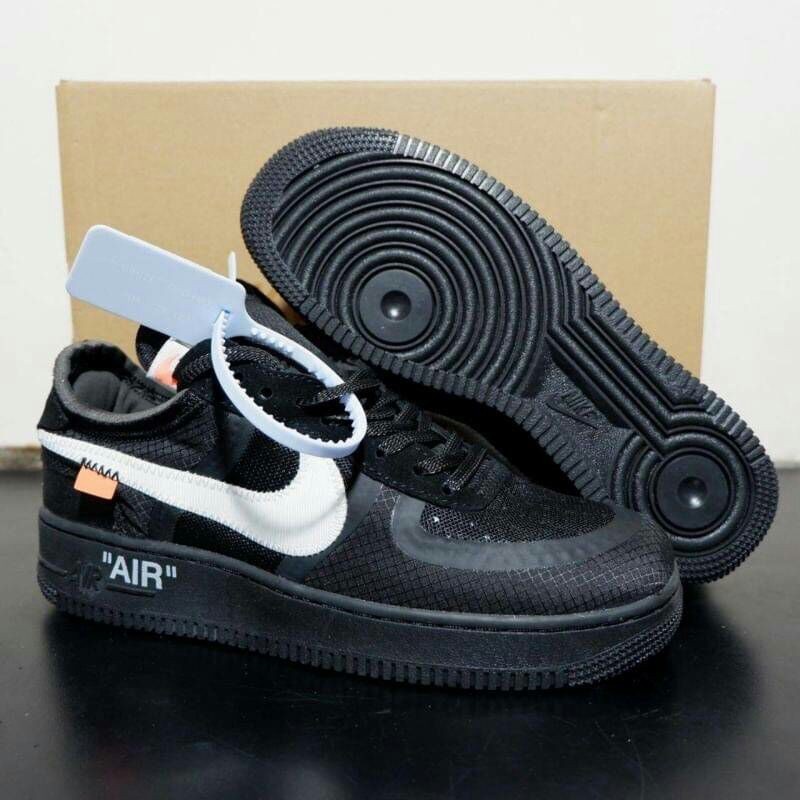 Nike AIR FORCE 1 LOW OFF WHITE สีดํา