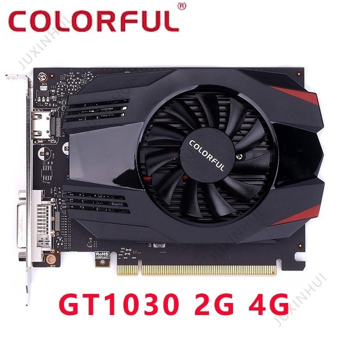 มือสอง สีสัน GT1030 2G V5 GT1030 2G 4G V DDR4 กราฟิกการ์ด V5