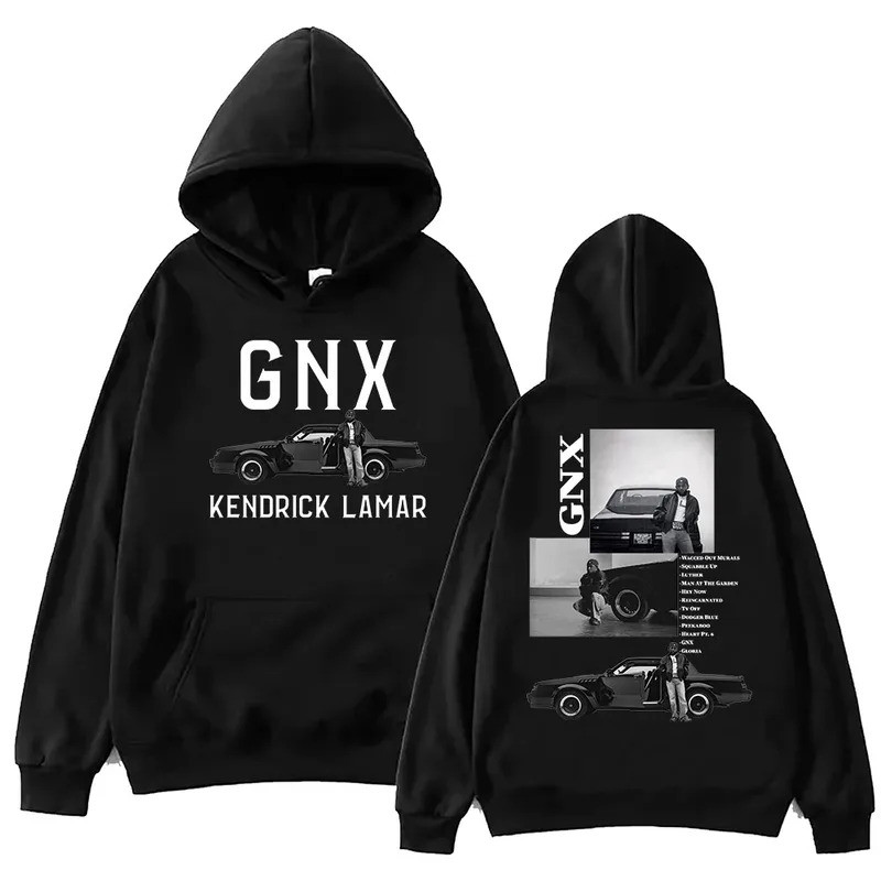 ฮู้ด Kendrick Lamar GNX Tour สำหรับทุกเพศ เสื้อสวมหัวแขนยาว ของขวัญสำหรับแฟนเพลงทัวร์ Super Bowl