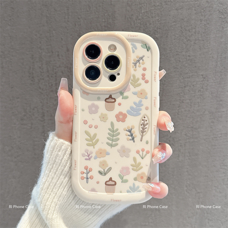 เข้ากันได้กับ iPhone16 iPhone 15 Pro Max  iPhone 13 11 เคสโทรศัพท์เคสโทรศัพท์นุ่มน่ารัก DLYDK005