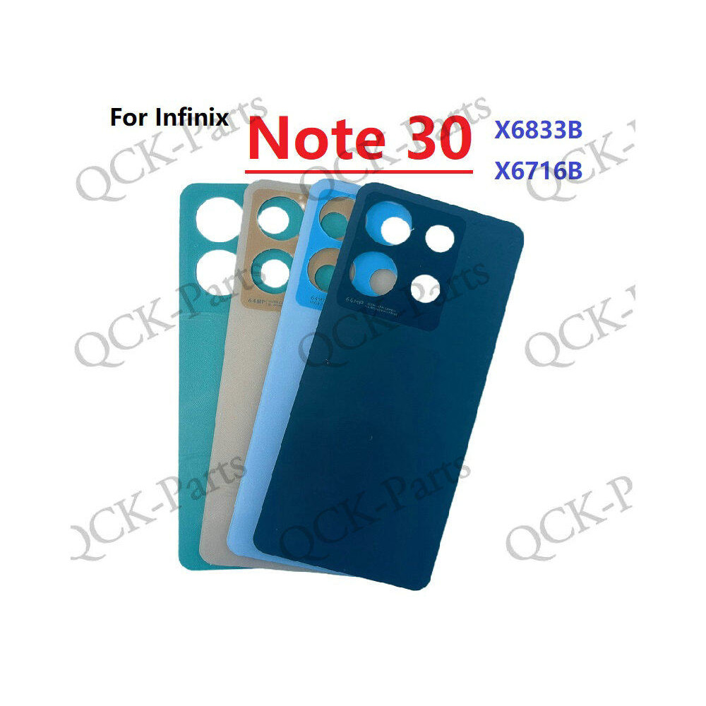 ฝาหลังแบตเตอรี่สําหรับ Infinix Note 30 4G X6833 X6833B X6716B ด้านหลังด้านหลังประตูด้านหลังกรณีอะไหล