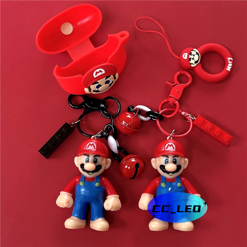 For EDIFIER R1 Case Cartoon EDIFIER Comfo C Silicone Soft Case Cute Mario Keychain Pendant Finger Ring Lanyard EDIFIER Comfo C Shockproof Shell Protective Sleeve - รูปที่ 5