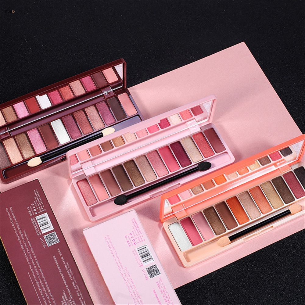 Lamera 2025 ใหม่ 12 สีอายแชโดว์แบบแมท Pumpkin Girl Net Red Nude สำหรับผู้เริ่มต้น นักเรียน Parity nuuo