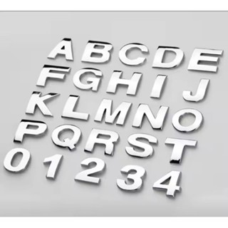 ตัวเลข ป้ายบ้านเลขที่ 50mm มีกาวในตัว ตัวเลขบ้านเลขที่ ป้ายต…