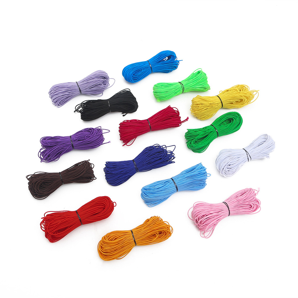 1 มม.ยืดสายยางยืด Variations 10 สีความยาว 25 ม. สําหรับทําสร้อยข้อมือประดับด้วยลูกปัด Diy - รูปที่ 3