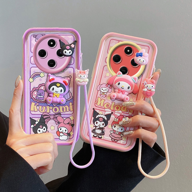 เคส Redmi 14C น่ารัก Melody/Kuromi/Big Eyes ถ่านหิน/Labu การ์ตูน 3D อะนิเมะ Anti Drop เคสโทรศัพท์