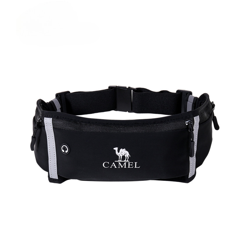Camel CROWN กระเป๋าคาดเอวกีฬาความจุขนาดใหญ่กลางแจ้ง, กระเป๋าคาดหน้าอกกระเป๋าสะพายข้างดีไซน์สะท้อนแสงกันน้ํา