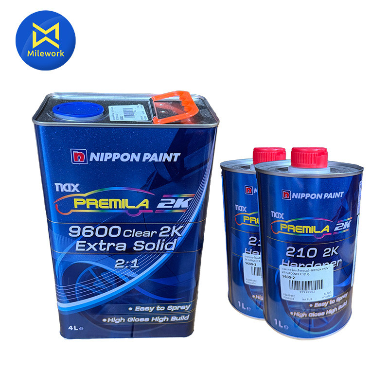 ชุดแลคเกอร์พ่นสีรถยนต์ NIPPON PAINT-CLEAR 2:1 (4 ลิตร) + HARDENER 2:1 (2 ลิตร) สำหรับเคลือบเงารถยนต์