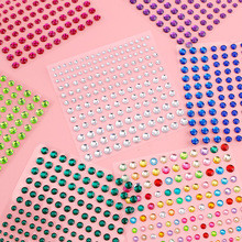 1 ชุด Rhinestone Self กาวสติกเกอร์คริสตัลอัญมณีสติกเกอร์เหมาะสําหรับ DIY ตกแต่ง