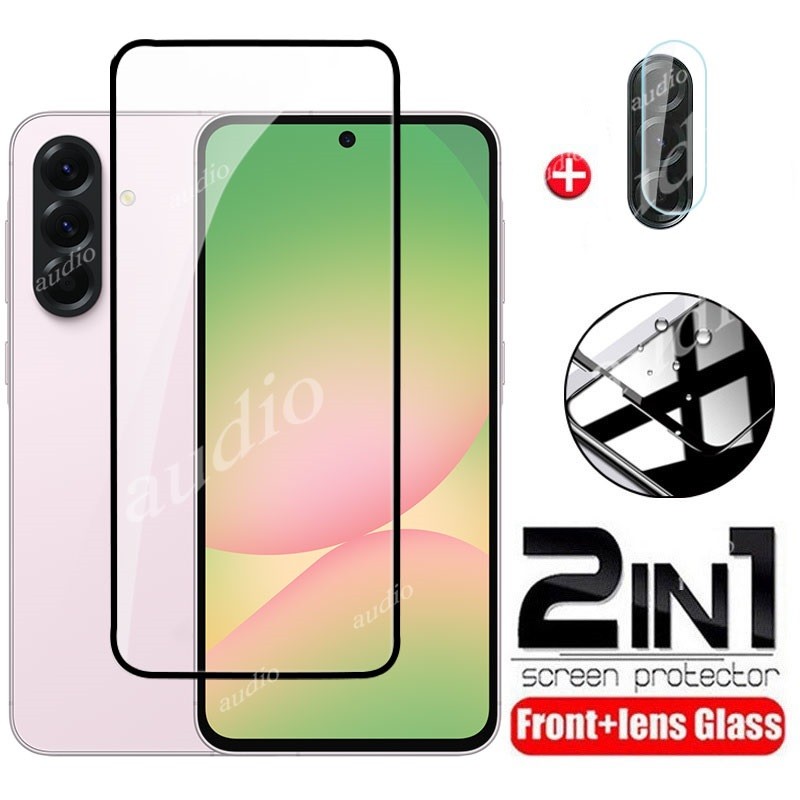 SAMSUNG สําหรับsamsung A56 5G 2in1 ฟิล์มกระจกนิรภัยสําหรับSamsung Galaxy A56 GalaxyA56 5G 2025 ป้องก