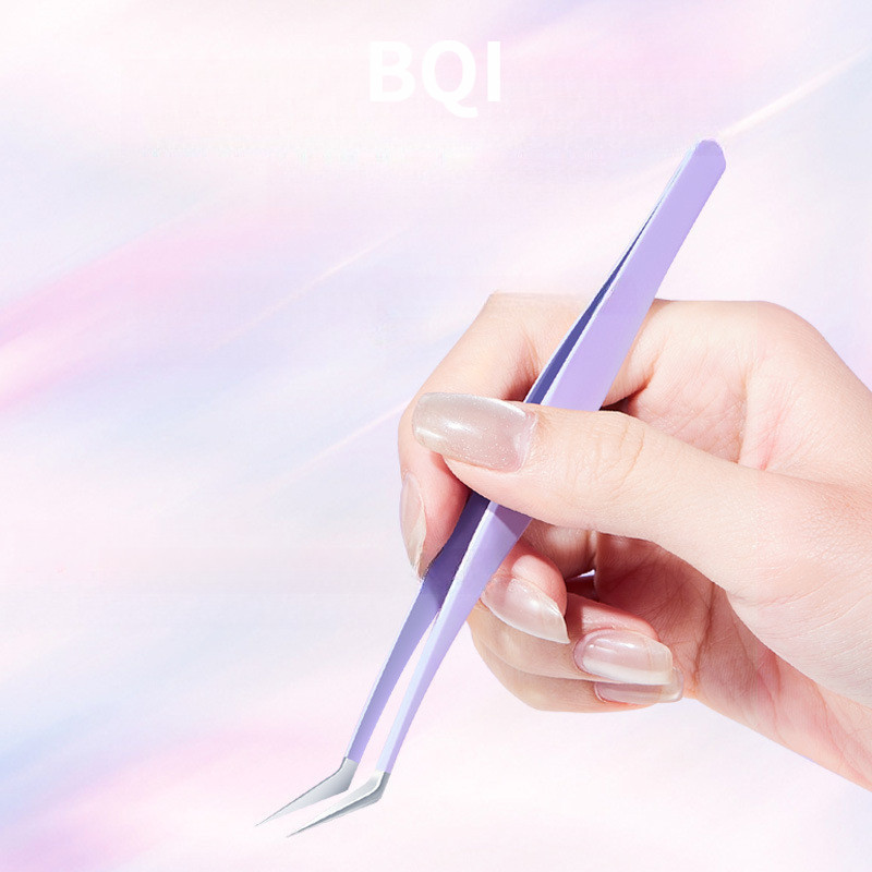 Bqi แหนบขนตาไม่เหนื่อยมือมนุษย์พอดีกับมือ