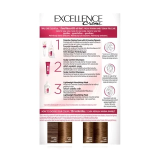 L'Oreal ลอรีอัล ปารีส เอ็กซ์เซลเลนซ์ ครีม 6.30 สีบลอนด์เข้มประกายทอง