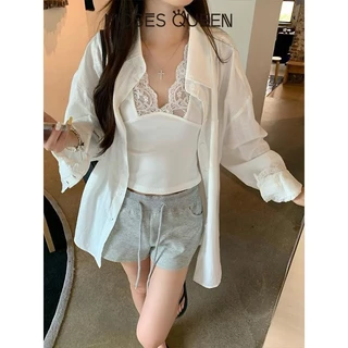MOSESQUEEN เสื้อแขนยาวแบบบางและนุ่มนวล | ชุดแฟชั่นฤดูใบไม้ผลิ | ผ้าเนื้อสัมผัสอ่อนนุ่มและละเอียด | เสื้อสำหรับเดินทางที่สง่างาม # 62830