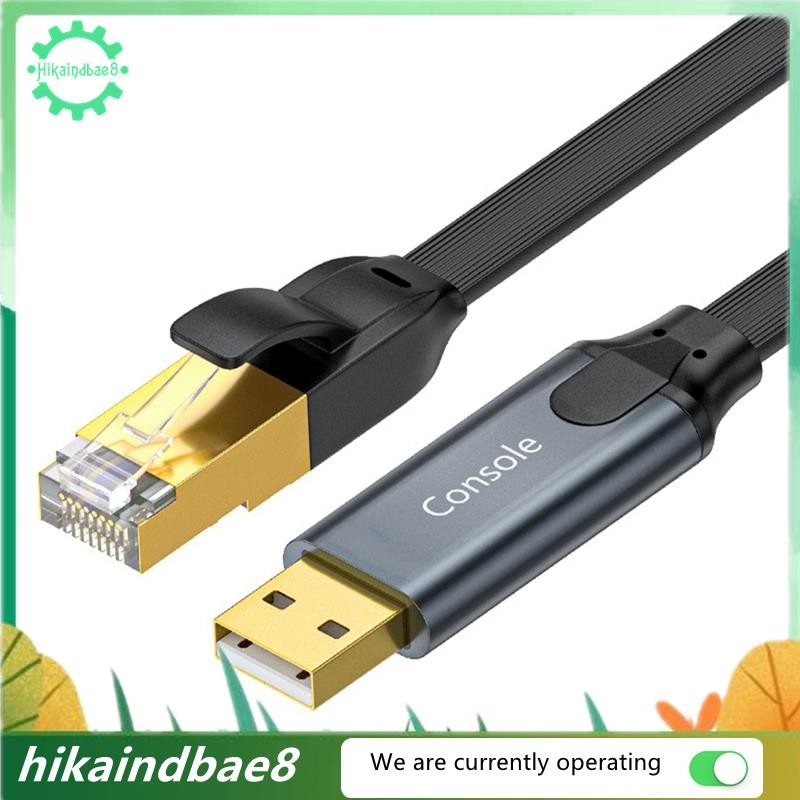 [hIkaai] สายคอนโซล USB เป็น RJ45 อะแดปเตอร์ USB เป็น RJ45 สําหรับแล็ปท็อปคอมพิวเตอร์ USB RJ45 8P8C ส