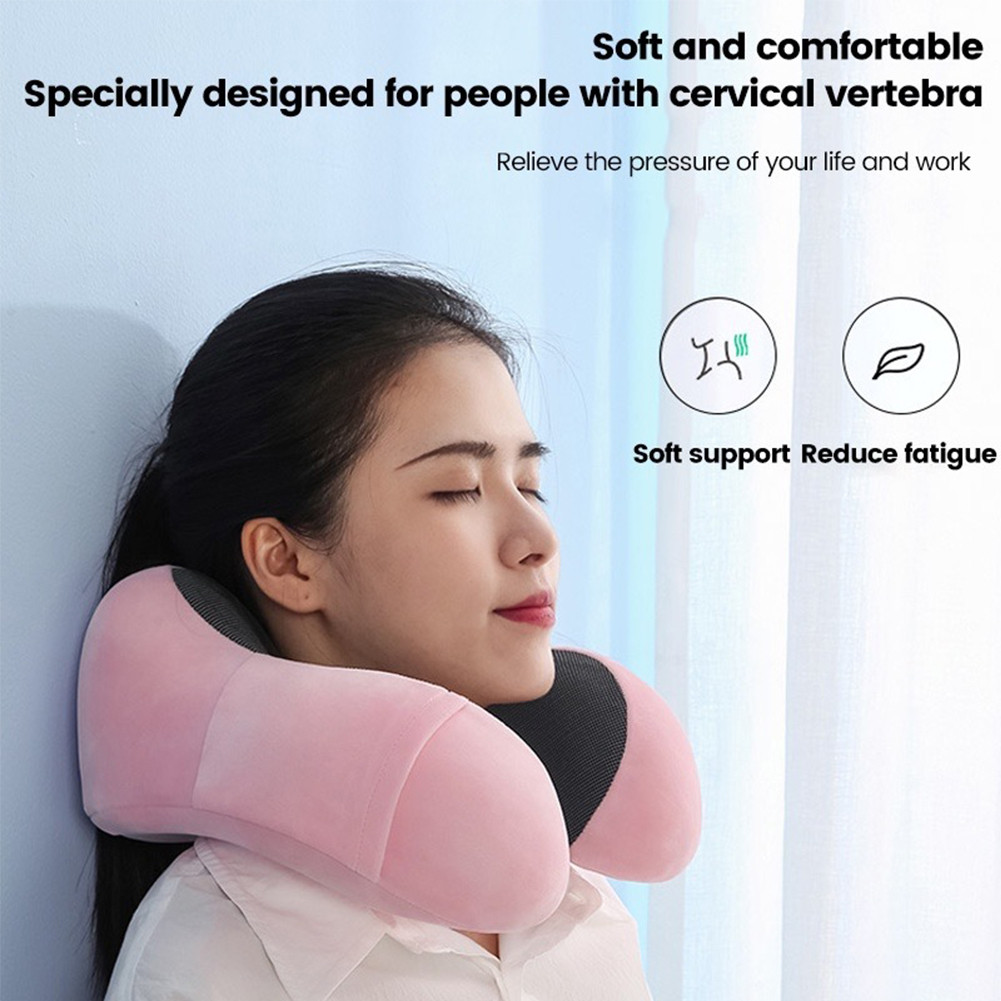 หมอนรองคอแบบพกพา นุ่ม Memory foam หมอนรองคอรถยนต์ หมอนรองคอนเมมโมรี่โฟม หมอนเดินทาง U ง่ายต่อการพกพา