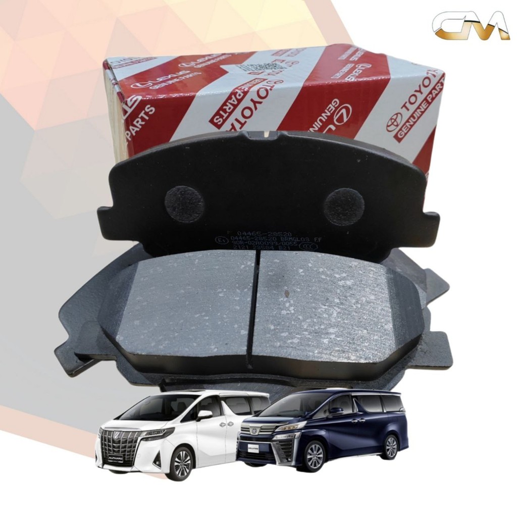 ผ้าเบรค TOYOTA ด้านหน้าและด้านหลังสําหรับ TOYOTA ALPHARD AGH30 / VELLFIRE AGH30