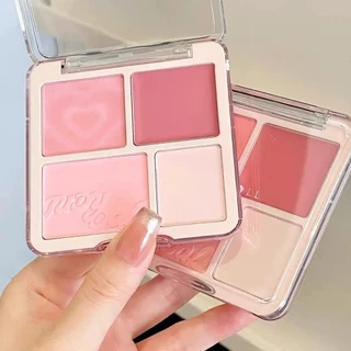 coco.babyบลัชออน4สีเนื้อแมตต์ สำหรับแต่งหน้า ชิ้นเล็กๆเก็บง่า บลัชออนพาเลท เนื้อแมตต์ ธรรมชาติ S090