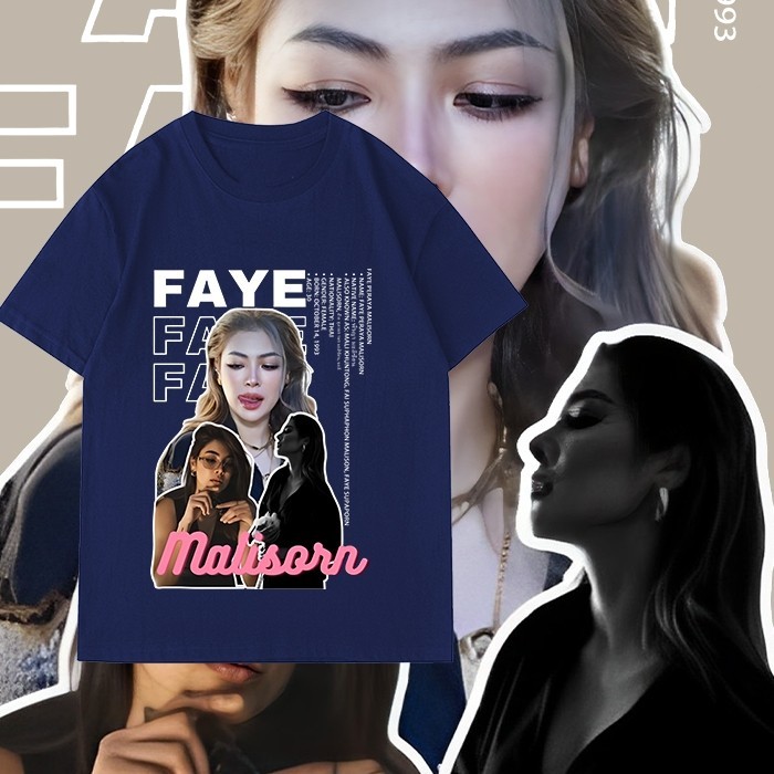 FAYE&YOKO👕👕New Faye Malisorn Tshirt Collection THAILAND TEE GRAPHIC CLOTHING Man ผู้ชาย 100%ผ้าฝ้ายแ