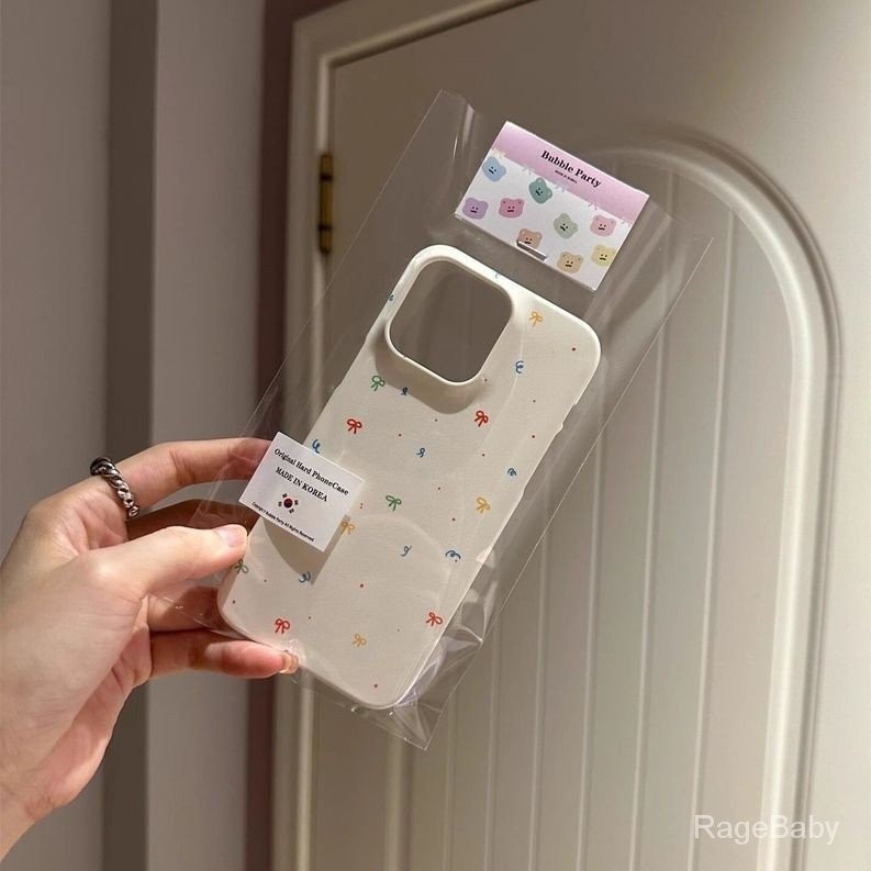 Simple Artทาสีสีสันโบว์iPhoneเคสโทรศัพท์เหมาะสําหรับiPhone 14 Pro Max 15 Plus 13 11 Pro Maxกันกระแทก7 Plus XS Max 8 PlusซิลิโคนกรณีXR 12 Pro 14 Plusกันกระแทก