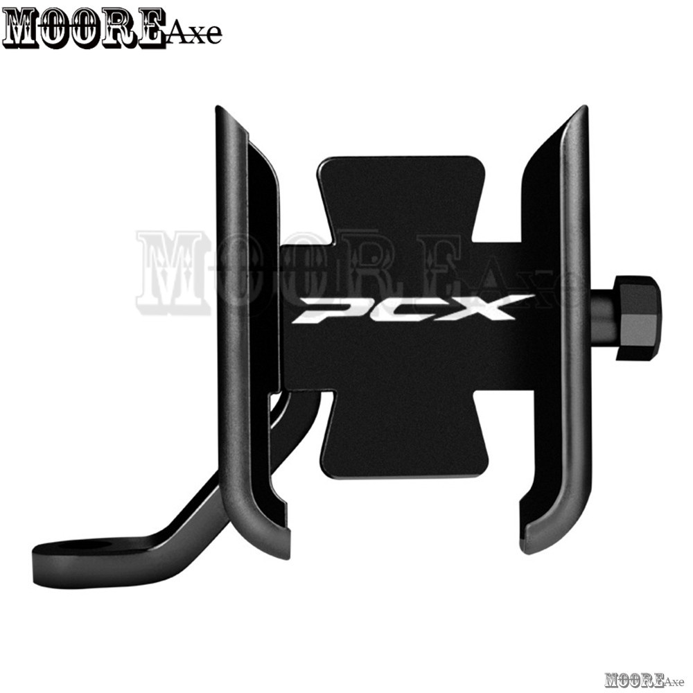 Mooreaxe สําหรับ Honda PCX150 PCX125 PCX160 2025 ABS CBS ปกติ 2018-2024 2025 กระจกมองหลังรถจักรยานยนต์ Mount โทรศัพท์มือถือ Bracket SJZJ T1