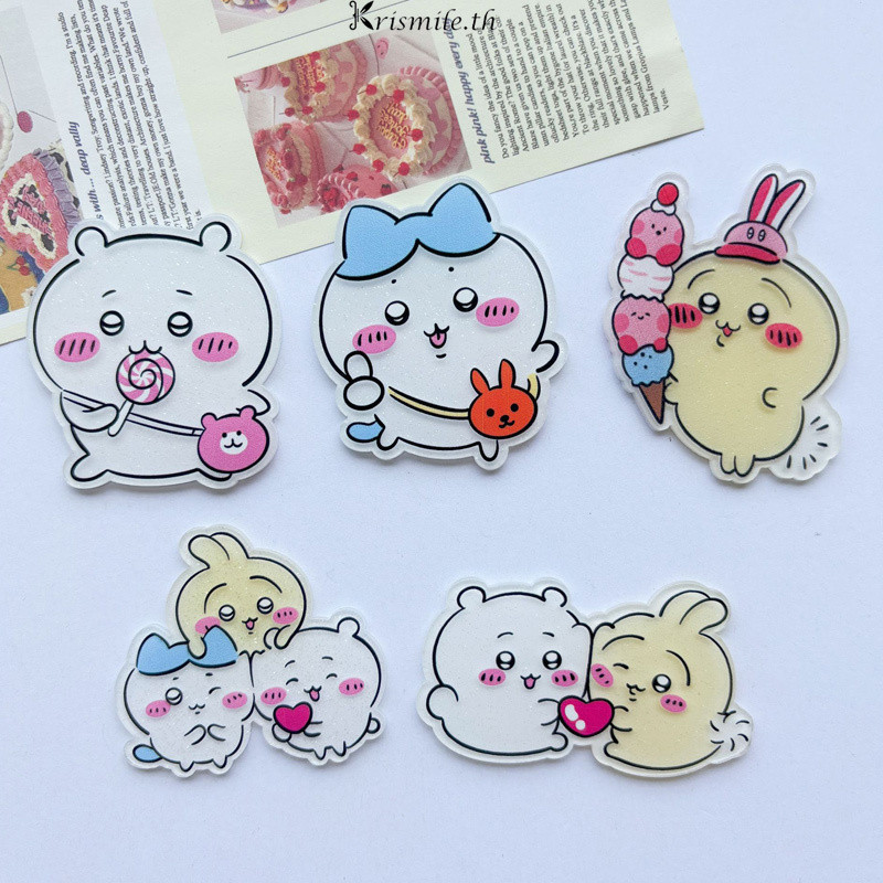 COD-ในไทย💖Chiikawa Hair Clip อะคริลิค Hair Accessories Girl Stick คลิปการ์ตูนน่ารัก-Kri