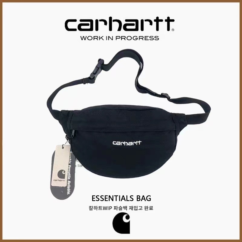 Carhartt กระเป๋าคาดเอวผ้าใบกระเป๋าสะพายข้างผู้ชายความจุขนาดใหญ่