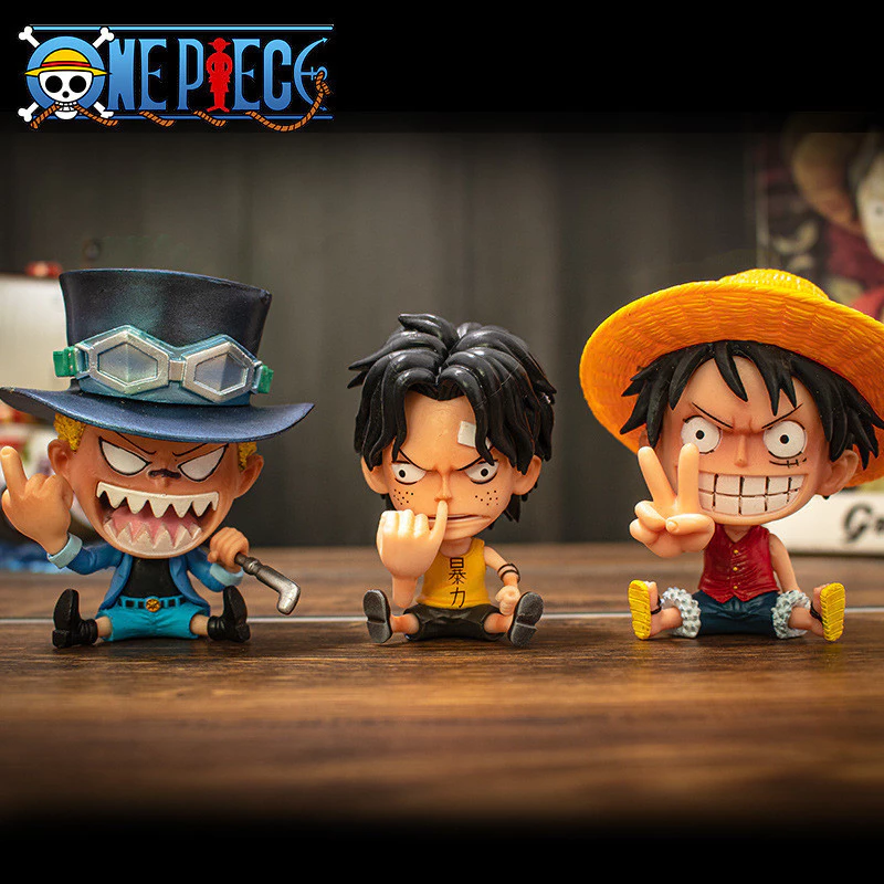 อะนิเมะตุ๊กตา ตุ๊กตาฟิกเกอร์ One Piece Luffy Zoro Sanji ลูฟี่ ขนาดเล็ก 8-10 ซม. ตัวเลขของเล่น ของเล่นสําหรับเด็ก thumbnail 5