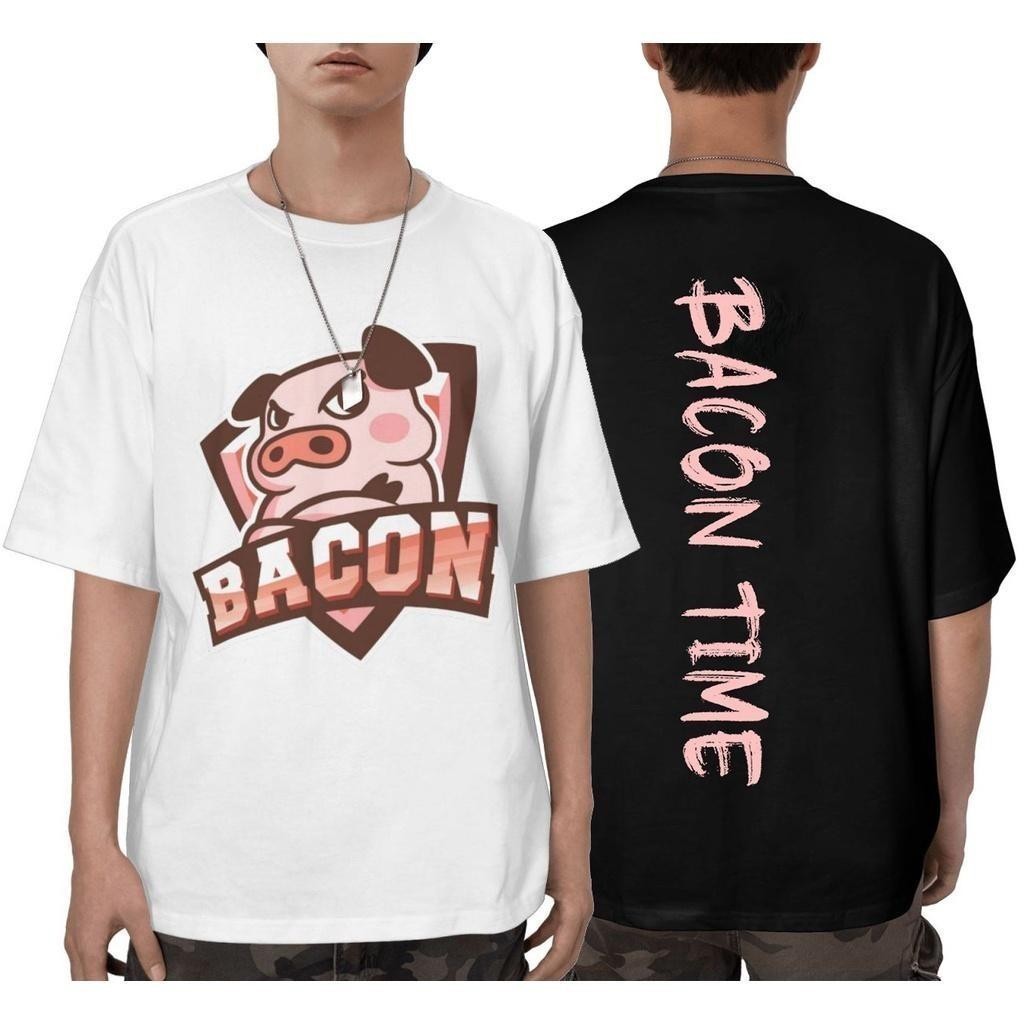 ผ้าฝ้าย 100% เสื้อเบคอนไทม์ เกมส์ROV แขนสั้นคอกลม Bacon Time เสื้อยืด cotton oversize ใส่ได้ทั้งชายและหญิง พร้อมส่ง