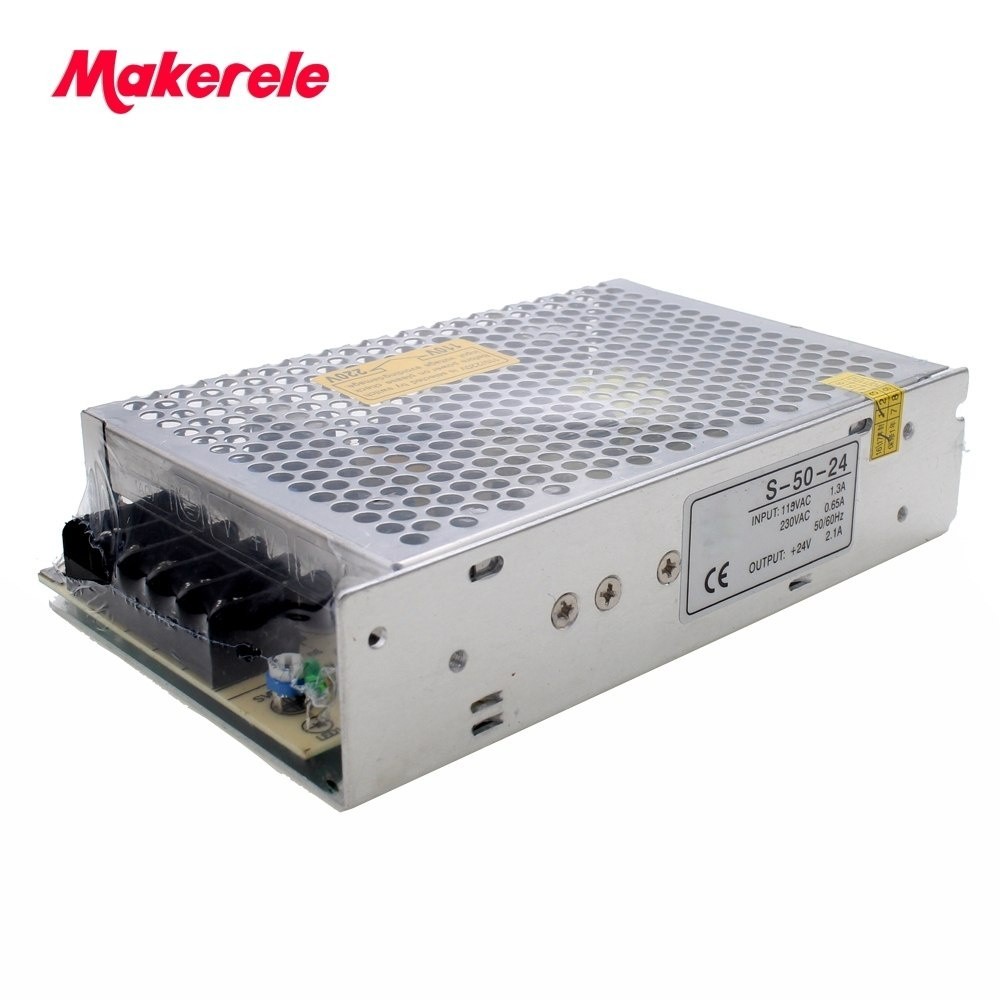 ✦enclosed switching power supply S-50-5/12/24/48 ac/dc switch power supply 5V 10A 50w S-50-5