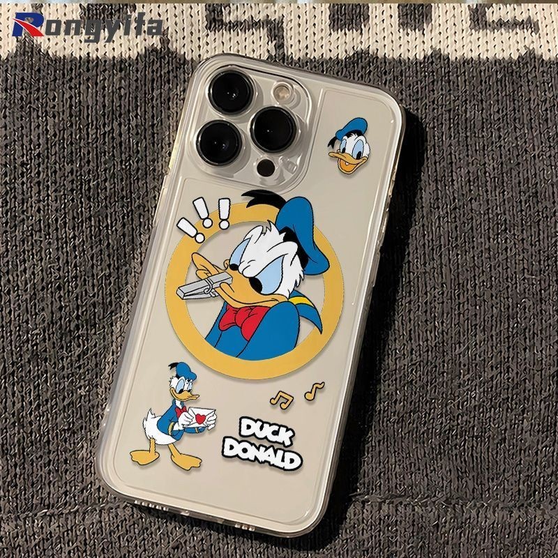 Disney Donald Duck เคสโทรศัพท์สําหรับ Samsung Galaxy S25 Ultra S25 + S24 FE 5G C55 A82 5G A81 M60S ห