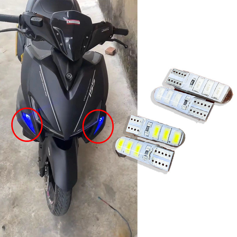 เหมาะสําหรับ Yamaha NVX155 AEROX155 NMAX155 ไฟเลี้ยวกลางวันวิ่งหลอดไฟกลางคืนหลอดไฟ LED