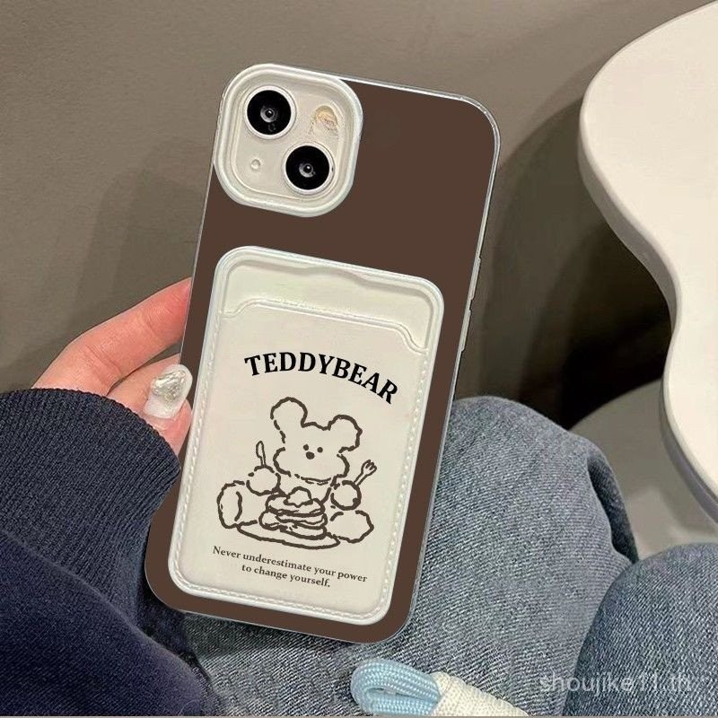 Dining Koala iPhone13/14/15Plusเคสโทรศัพท์Xsmax/xr Card Holder Apple 11/12 Female 7 K0K8