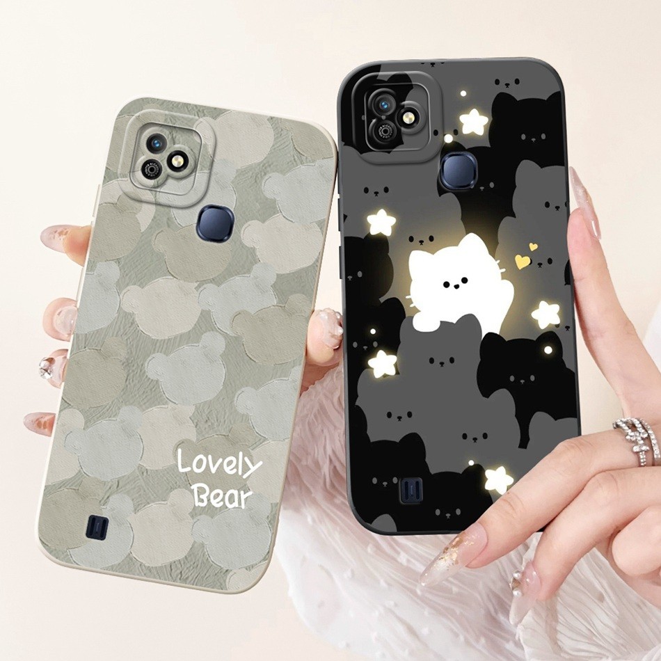 Infinix Smart HD 2021 X612B X612 เลนส์เคสป้องกันแฟชั่นการพิมพ์เคสโทรศัพท์ซิลิโคนอ่อนนุ่ม