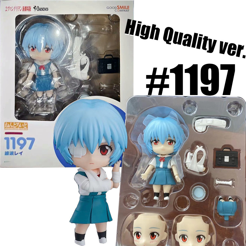 Rei Ayanami Action Figure EVANGELION Nendoroid Asuka Langley Soryu Action Figure NEON GENESIS EVANGELION ตุ๊กตา 1202 1197 รุ่นอะนิเมะตกแต่งห้อง