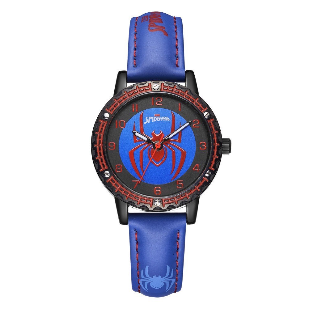นาฬิกาเด็ก นาฬิกาการ์ตูน Spider Man นาฬิกาอนิเมะเด็กผู้ชายคุณภาพสูง
