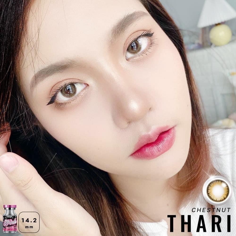 คอนแทคเลนส์(มินิ)🔥Thari🔥(Wink) สี : Chestnut / Gray รายเดือน มีค่าสายตา